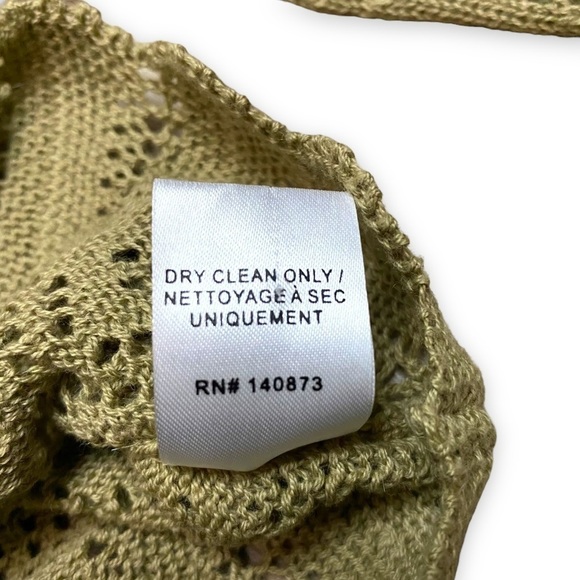 Loveshackfancy Natalie Ruffle Open Knit Sweater Sz Small - Picture 10 of 13